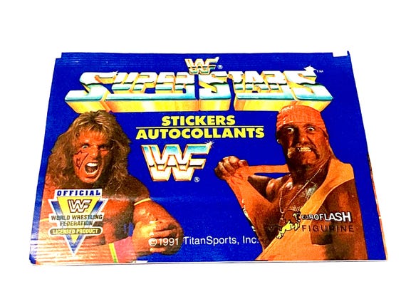 WWF Wrestling Cards Vintage Sticker Album Cards 1991 WWE World