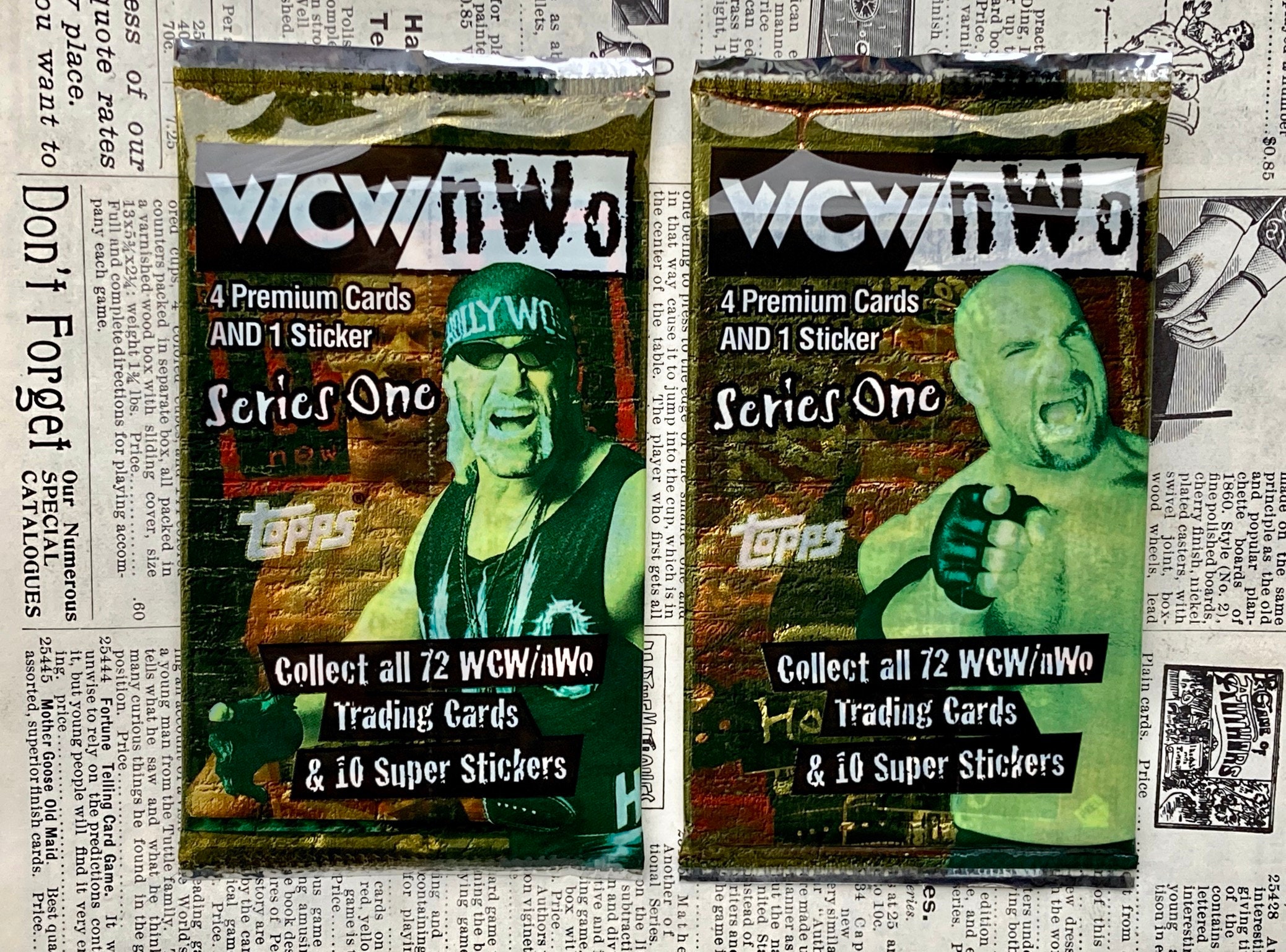 WCW カード 72枚 Vintage WCW Cards Wrestling Pack of Cards Unopened Pack of Cards