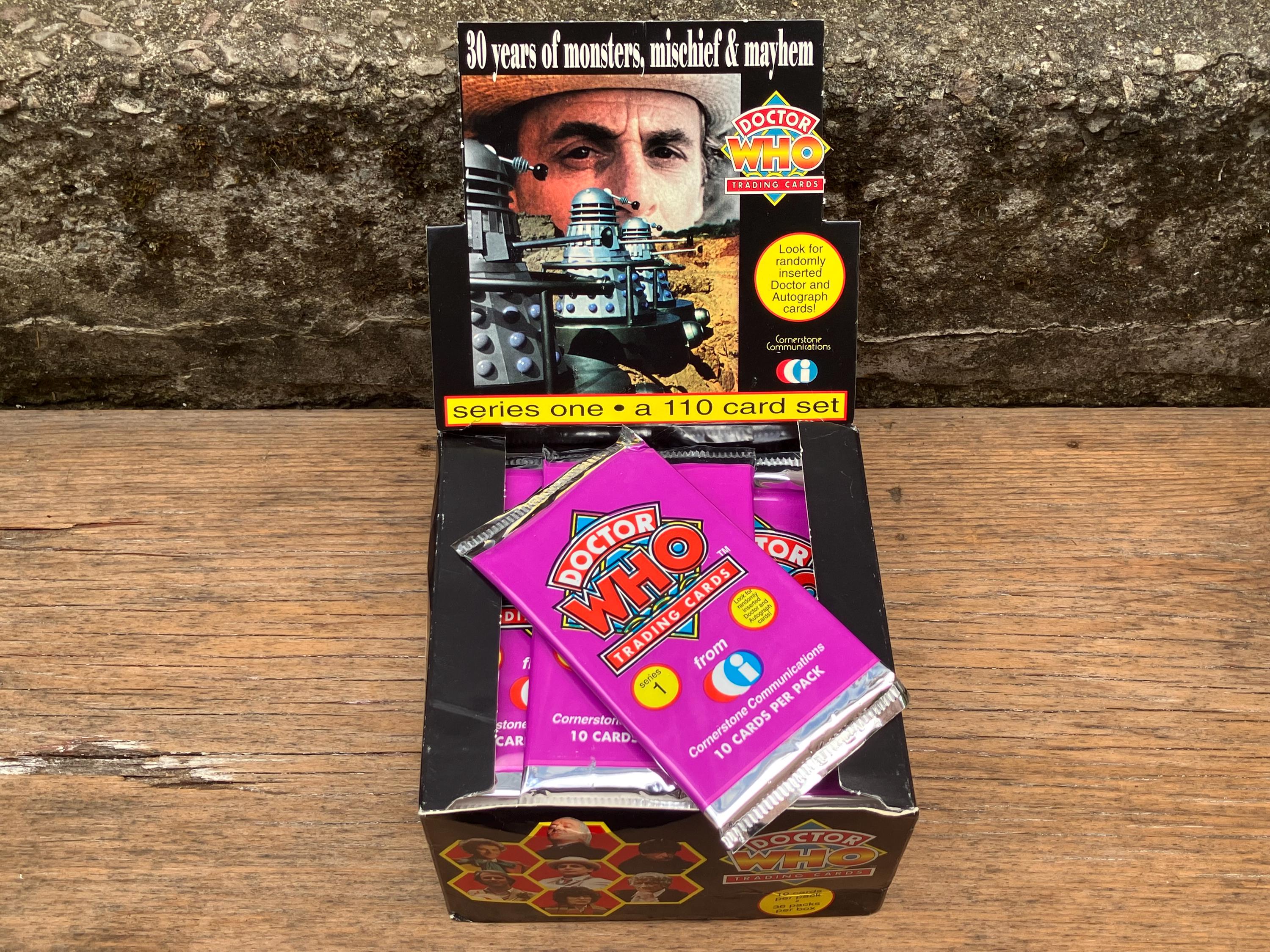 Doctor Who Pack of Cards Horror Movie Cards 1994 Series 1 Scary Sci Fi Pack of Trading Cards Foil Stocking Stuffer Vintage Dr. Who TV Show