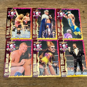 Choice of Wrestling Cards Well Dunn, Jerry the King Lawler, Jeff Jarrett, Bob Backlund, Bull Nakano, Ted Dibiase Action Packed 1995 WWF