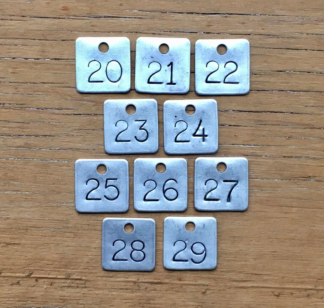 Choice of Tag Number 20, 21, 22, 23, 24, 25, 26, 27, 28, 29 Industrial ...