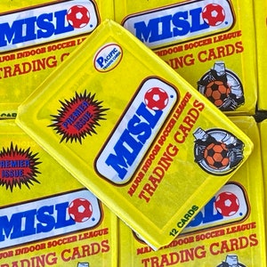 Vintage Major Indoor Soccer Leage Pack Of Cards 1987 Season MSL Vintage Cards Pacific Wax Pack