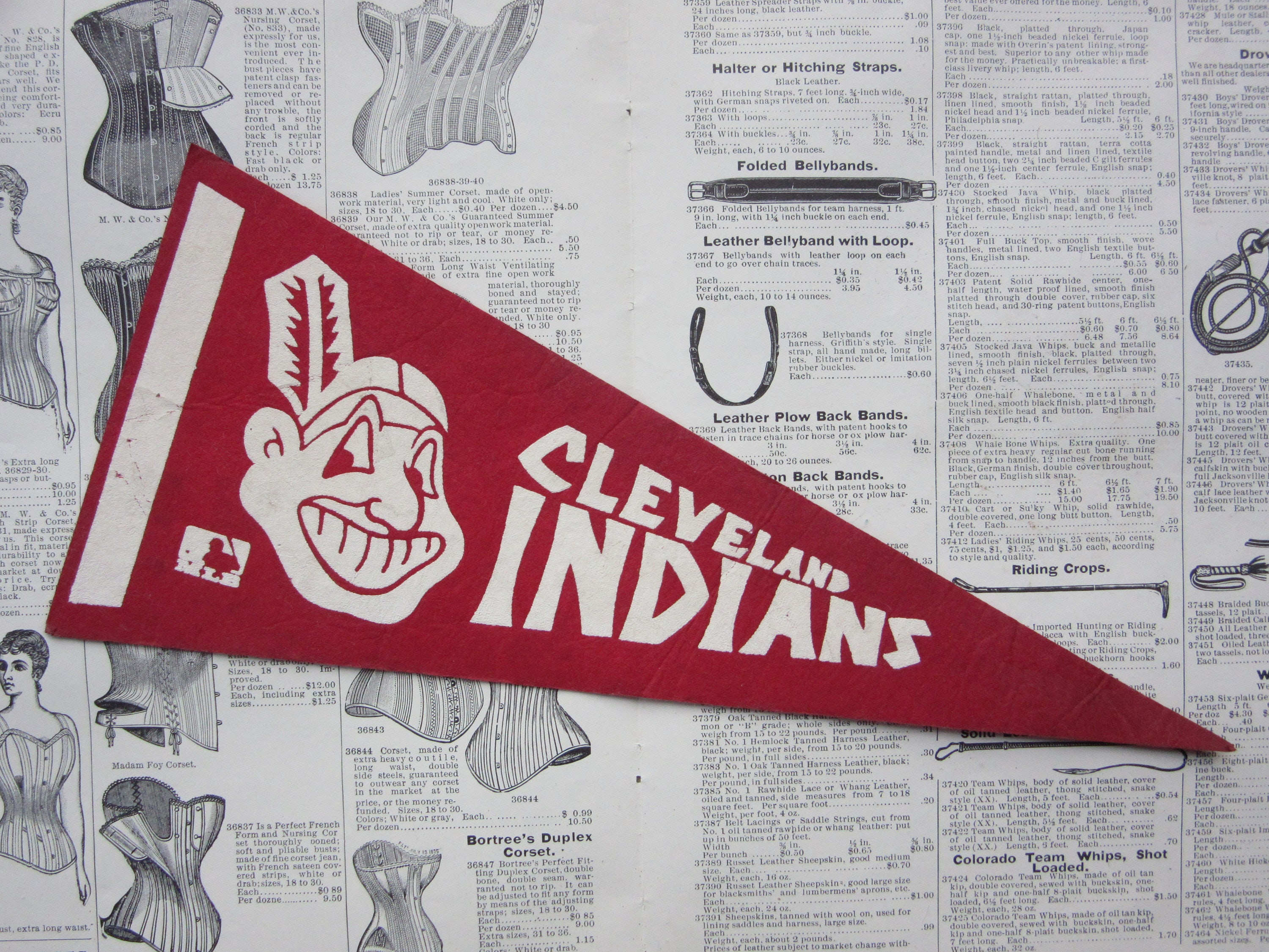 Vintage Cleveland Indians Pennant