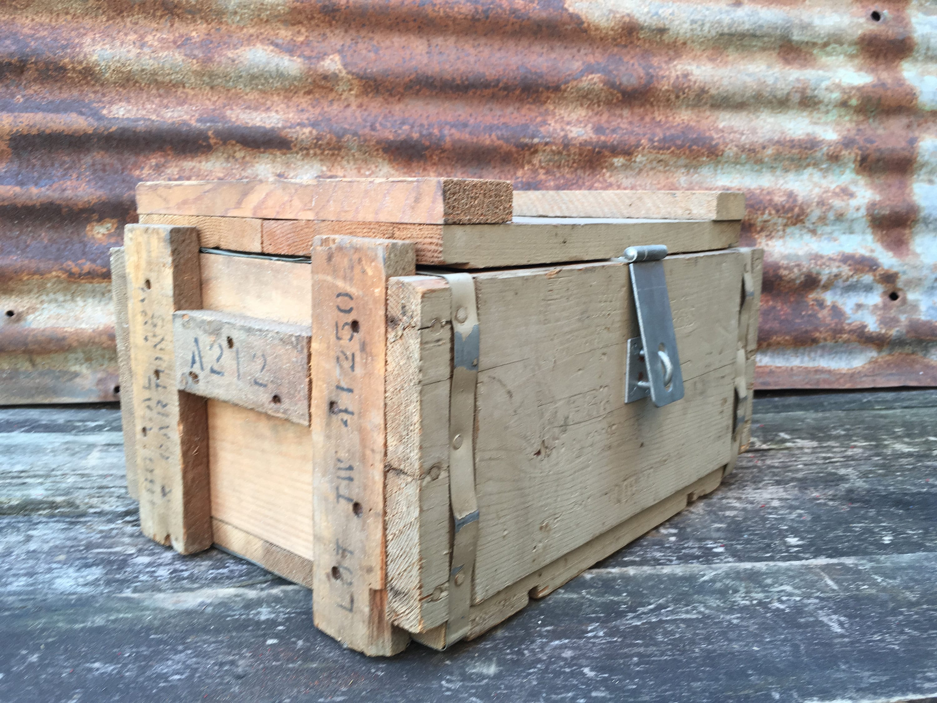 Vintage Ammunition Crate Box Ammo Wood Trunk .30 Caliber Etsy