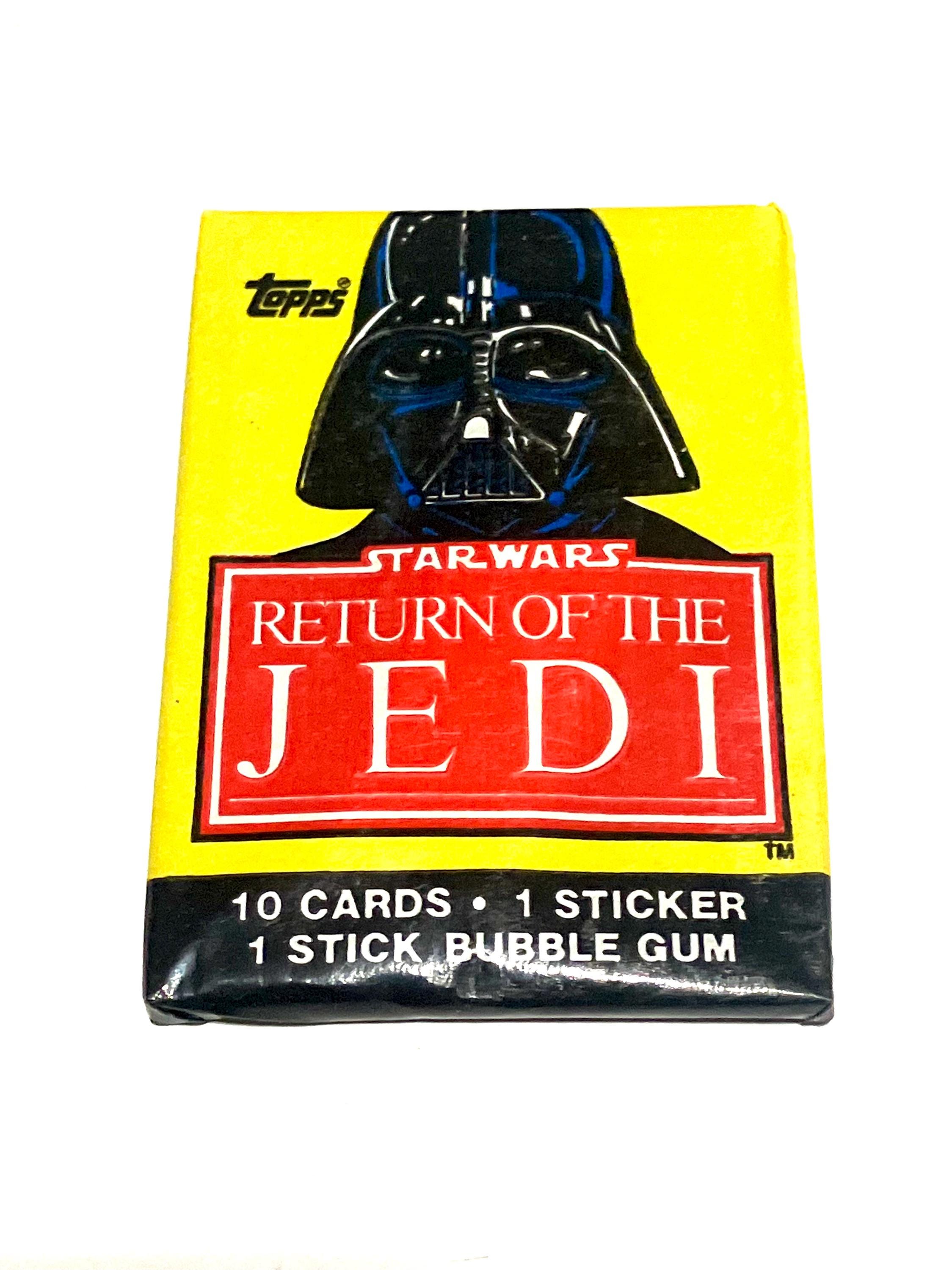 1977 STAR WARS 正規ライセンス紙袋 ユーガリ社製 販促用 Star Wars Trading Cards Return of the Jedi Wax Packs Topps 1983