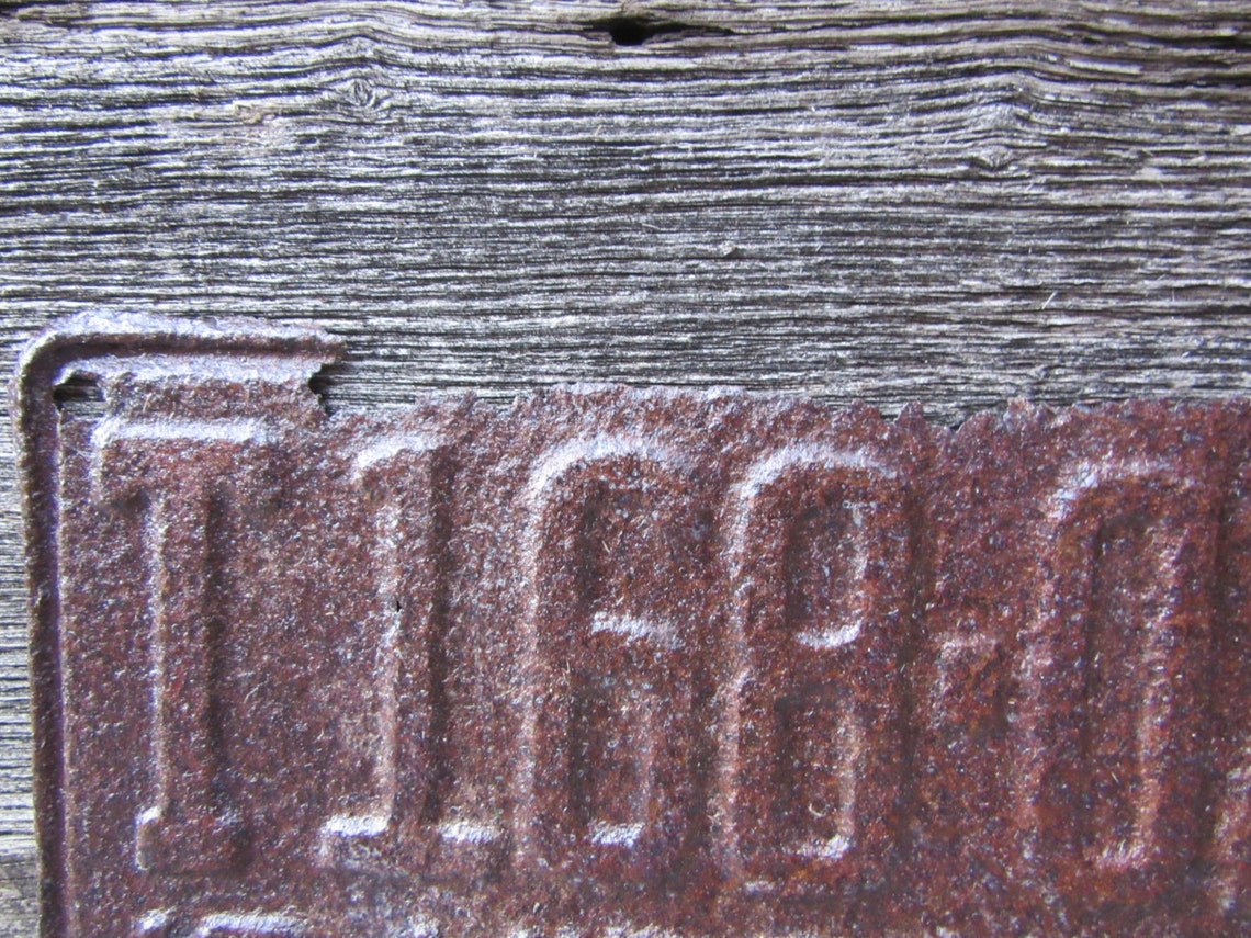 Virginia License Plate Vintage License Plate Rusty VTG 1956 | Etsy