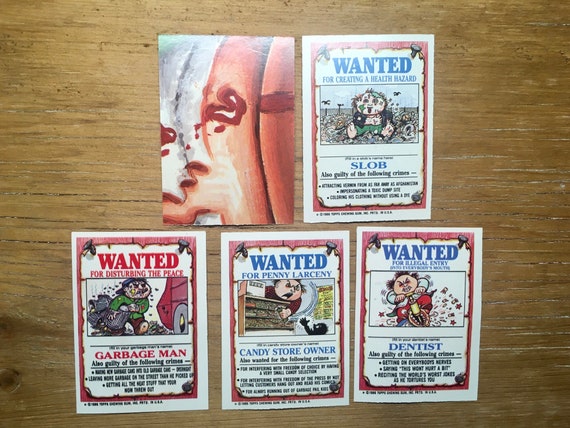Garbage Pail Kids Card Choice Curly Carla, Beaky Becky, Silent