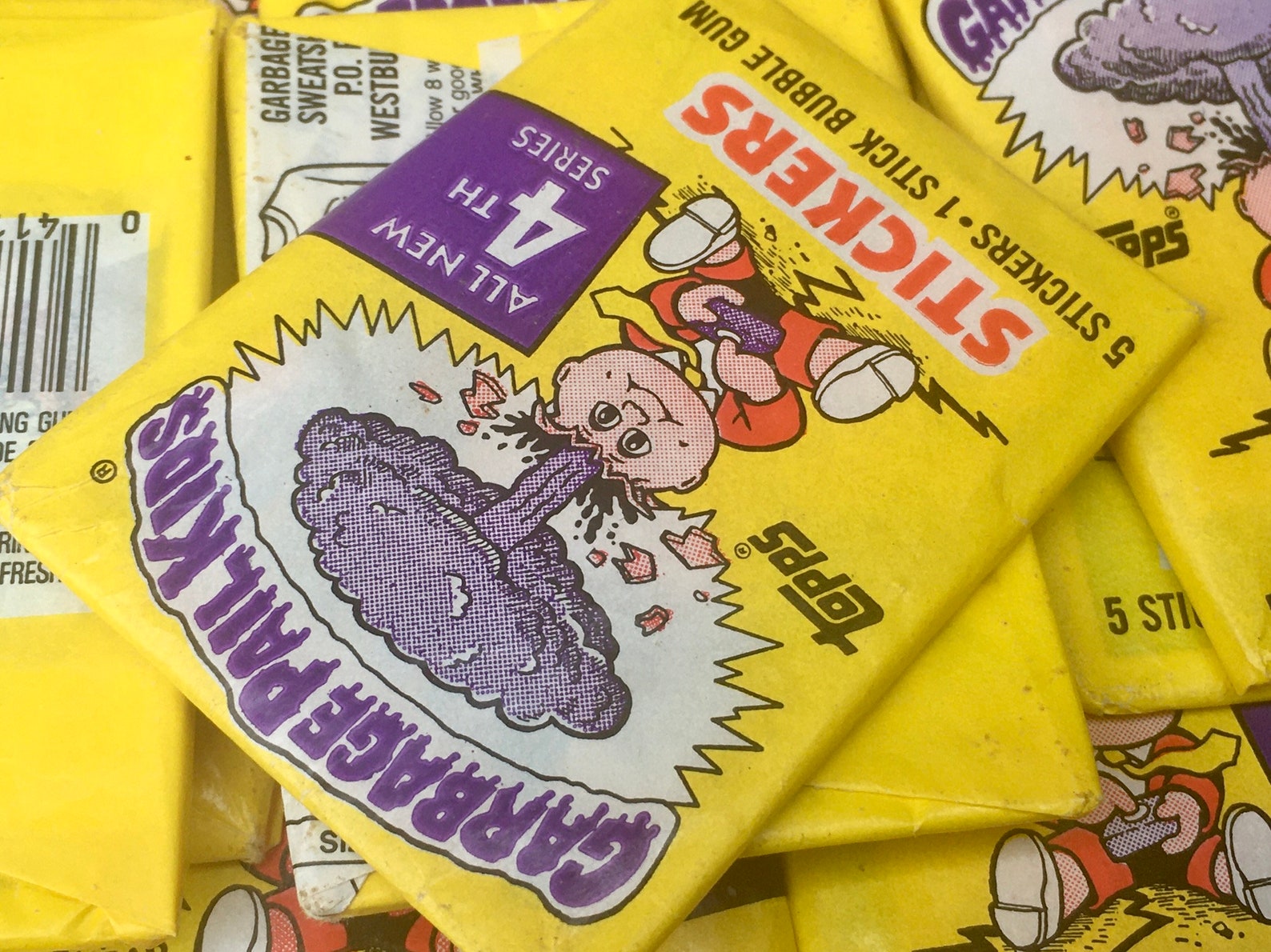 Price per Pack 1 Vintage Garbage Pail Kids Sticker Cards Etsy