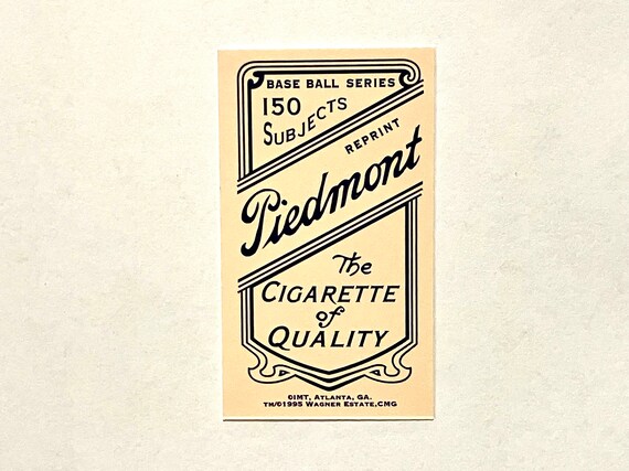 Vintage Baseball Card Honus Wagner Pittsburg T206 Piedmont Tobacco Card Reprint 1995 Wagner Estate Dead Ball Era Most Valuable Card in World - Etsy Vintage Baseball Card Honus Wagner Pittsburg T206 Piedmont Tobacco Card Reprint 1995 Wagner Estate Dead Ball Era Most Valuable Card in World - Etsy