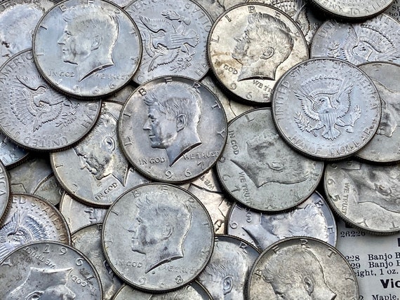 1965-1969 Kennedy Half Dollar 40% Silver United States Silver