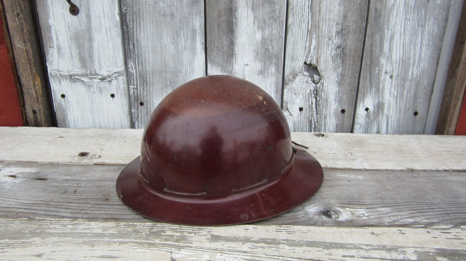 Antique Helmet Old Time Coal Mining Hard Hat Fiberglass with Etsy