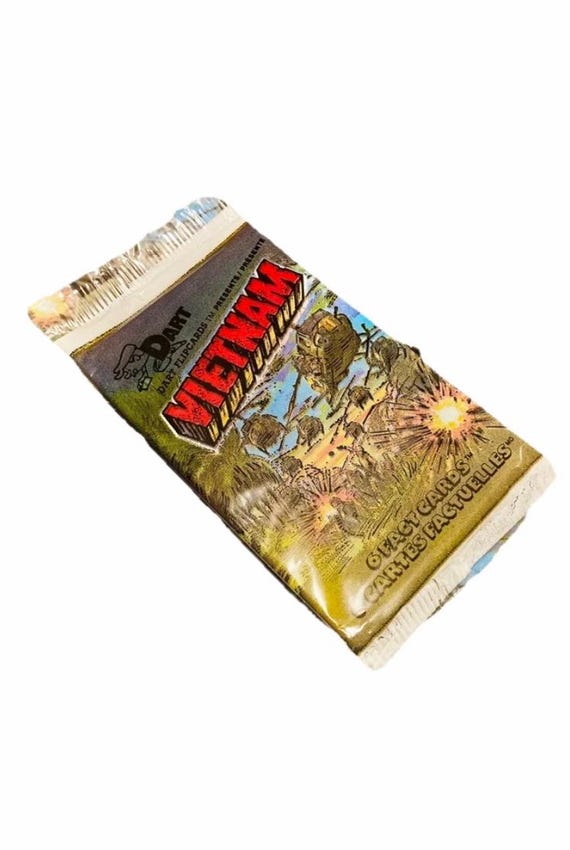Vintage Vietnam War Trading Cards 1988 Picture Card Dart Flipcards