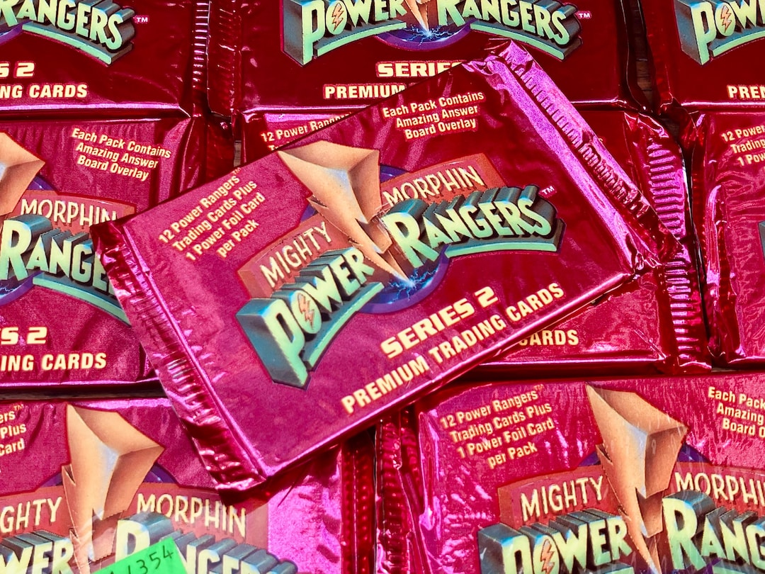 Original Vintage Mighty Morphin Power Ranger Cards TV Show Pack of ...