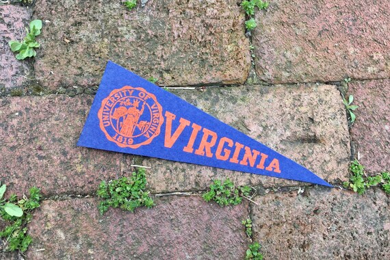 Vintage Virginia University Pennant University Vintage Felt Pennant Virginia Pennant Vintage College Flag Banner Pennant Virginia Cav