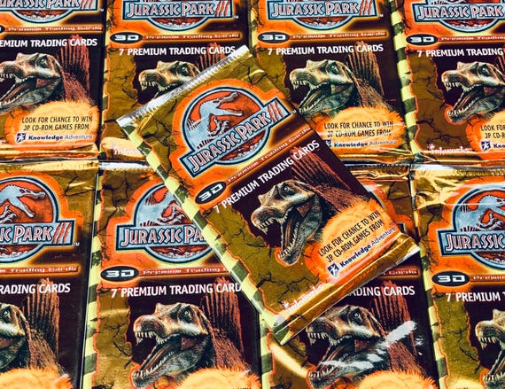 Vintage Jurassic Park 3 Movie Cards JP 3 Inkworks Unopened Pack