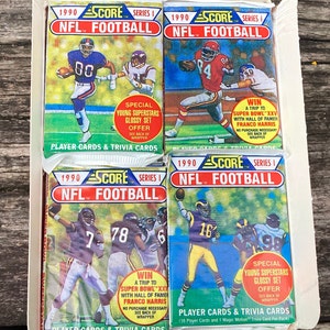 Original Vintage Football Cards Score 1990 Series 1 NFL Pack Of Cards Unopened Pack of Cards Pack 1980s Nostalgic National Football League