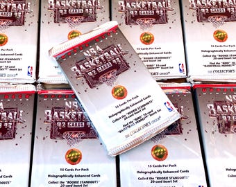 Authentic Vintage Basketball Cards Upper Deck 1992 1993 High Series Unopened Pack of Cards 1990s Jordan Foil Pack 15 Cards Per Pack