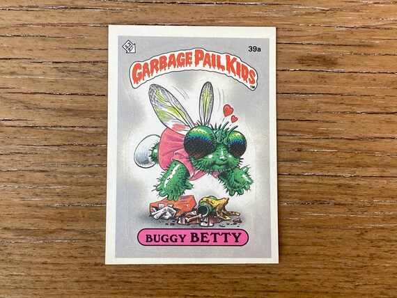 Vintage Garbage Pail Kids Card Buggy Betty 39a Original Series 1