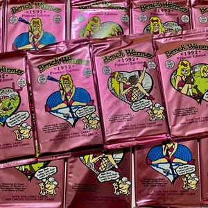 Authentic BenchWarmers Bikini Cards Unopened Pack Of Cards Girlie Pictures Risqué Models Women 1992 Vintage Benchwarmers