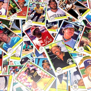 Vintage Baseball Cards 1982 Donruss Random Lots of MLB Bubble Gum Trading Cards Wholesale or Collectible Sports Cards Stocking Stuffer