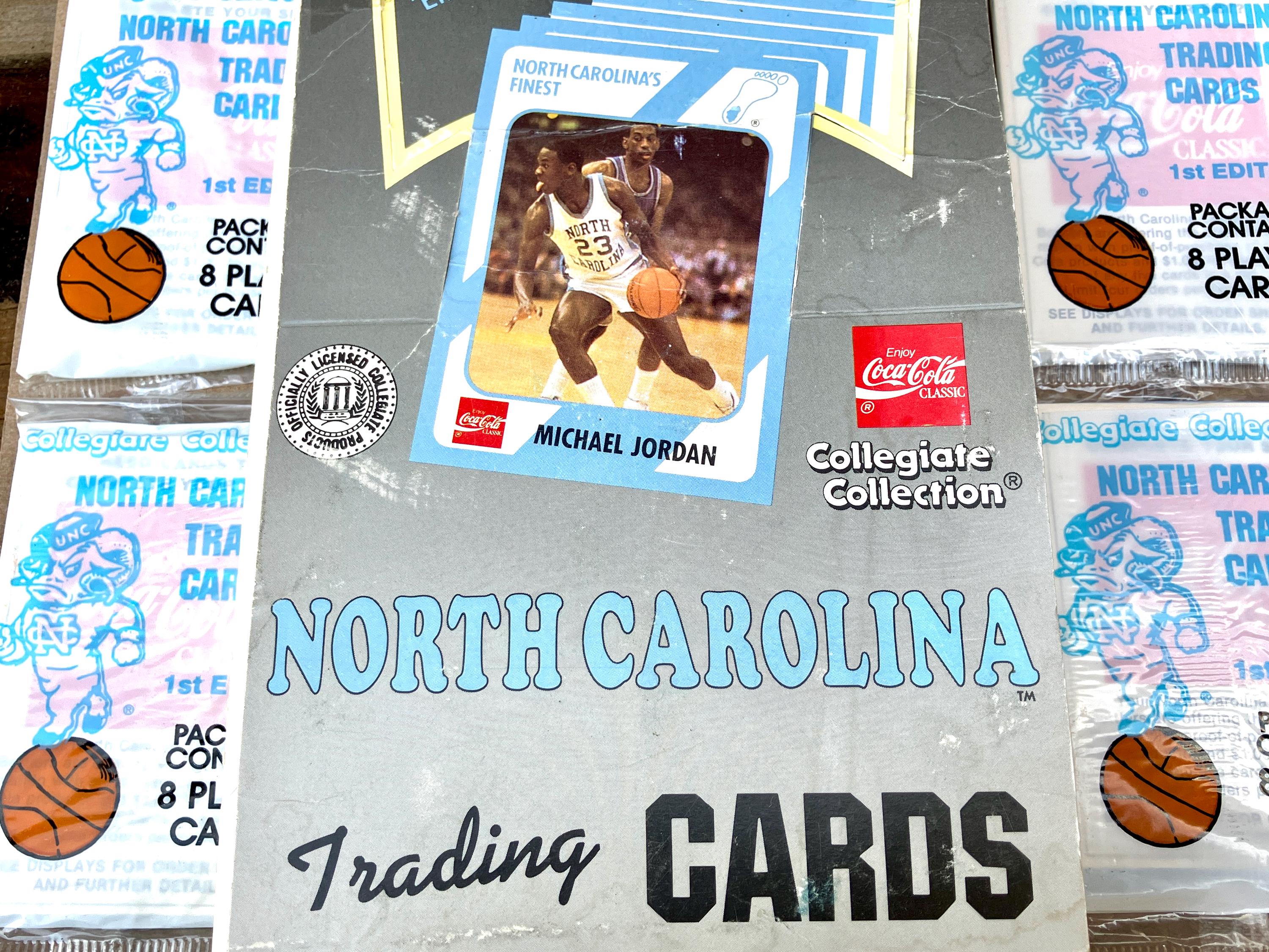north carolina trading cards first edition Vintage North Carolina Tar Heels College Football Cards Unopened Pack Of  Trading Cards 1980s Collegiate 1st Edition Possible Jordan!