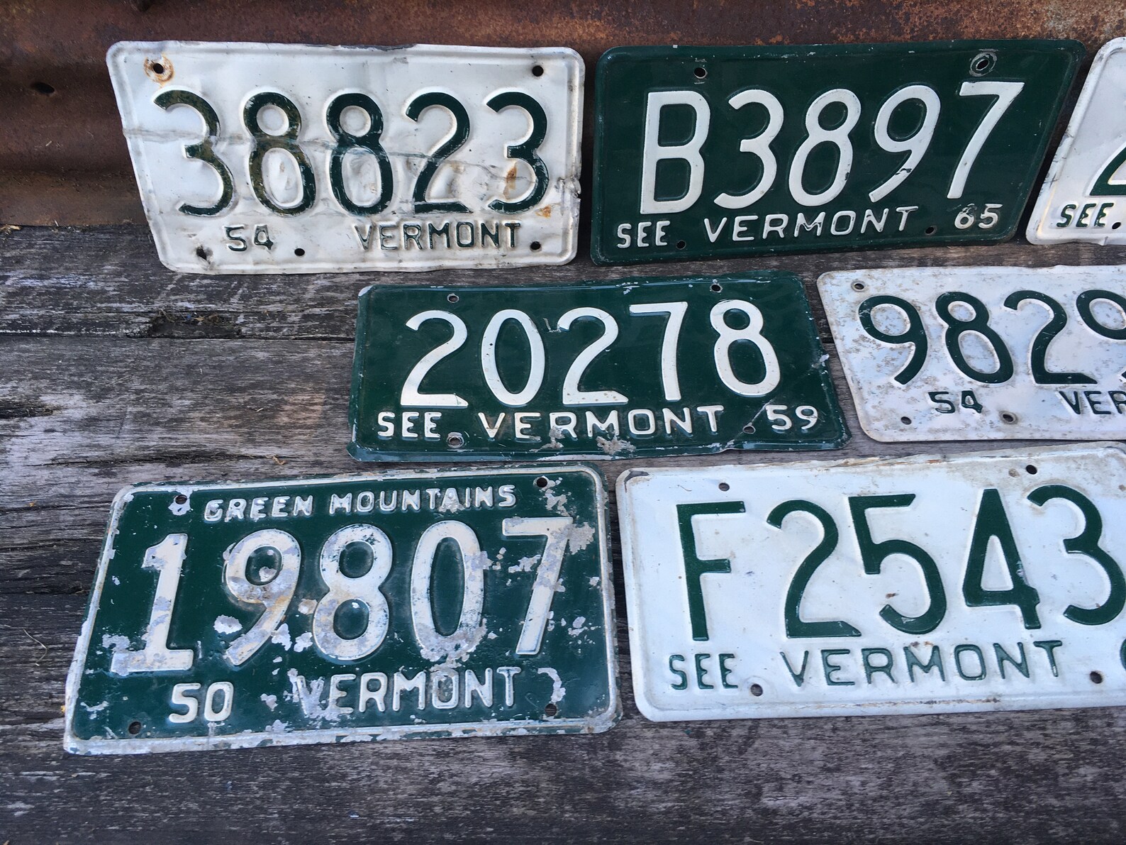 Choice of Vermont License Plate 1954 1965 1962 1959 1950 Etsy