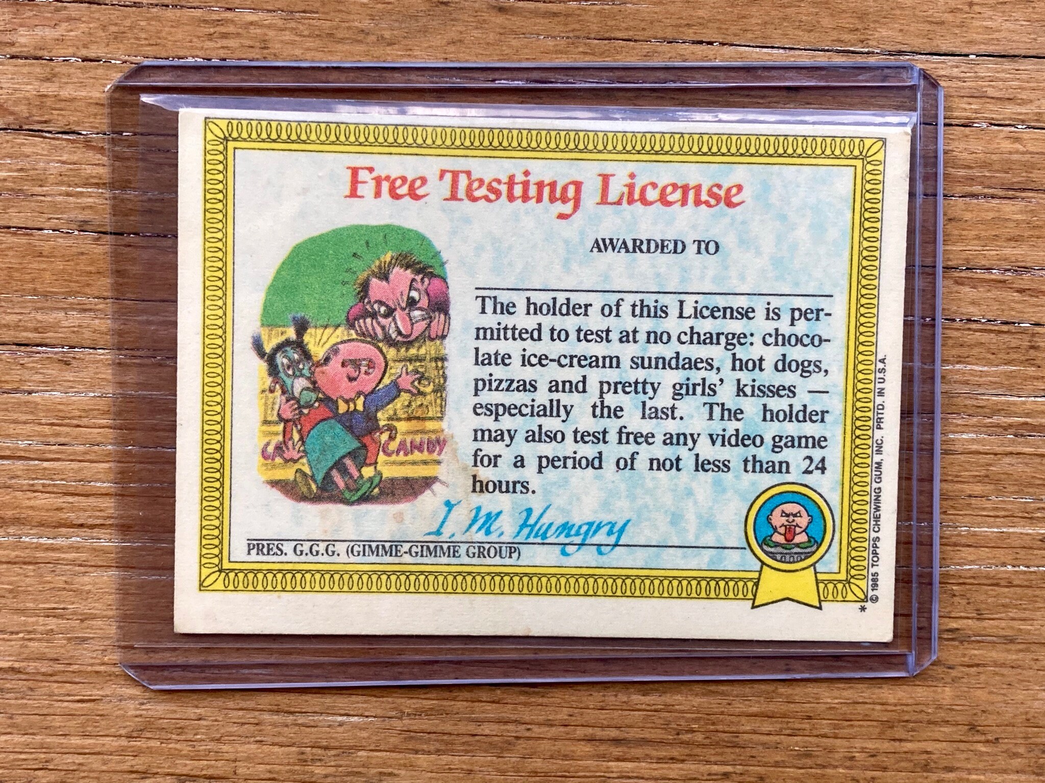 Vintage Garbage Pail Kids Card Buggy Betty 39a Original Series 1