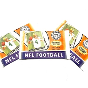 1996 1997 Vintage Football Cards Fleer Goudey NFL Pack Of Cards Unopened Pack of Trading Cards National Football League 10 Cards per Pack