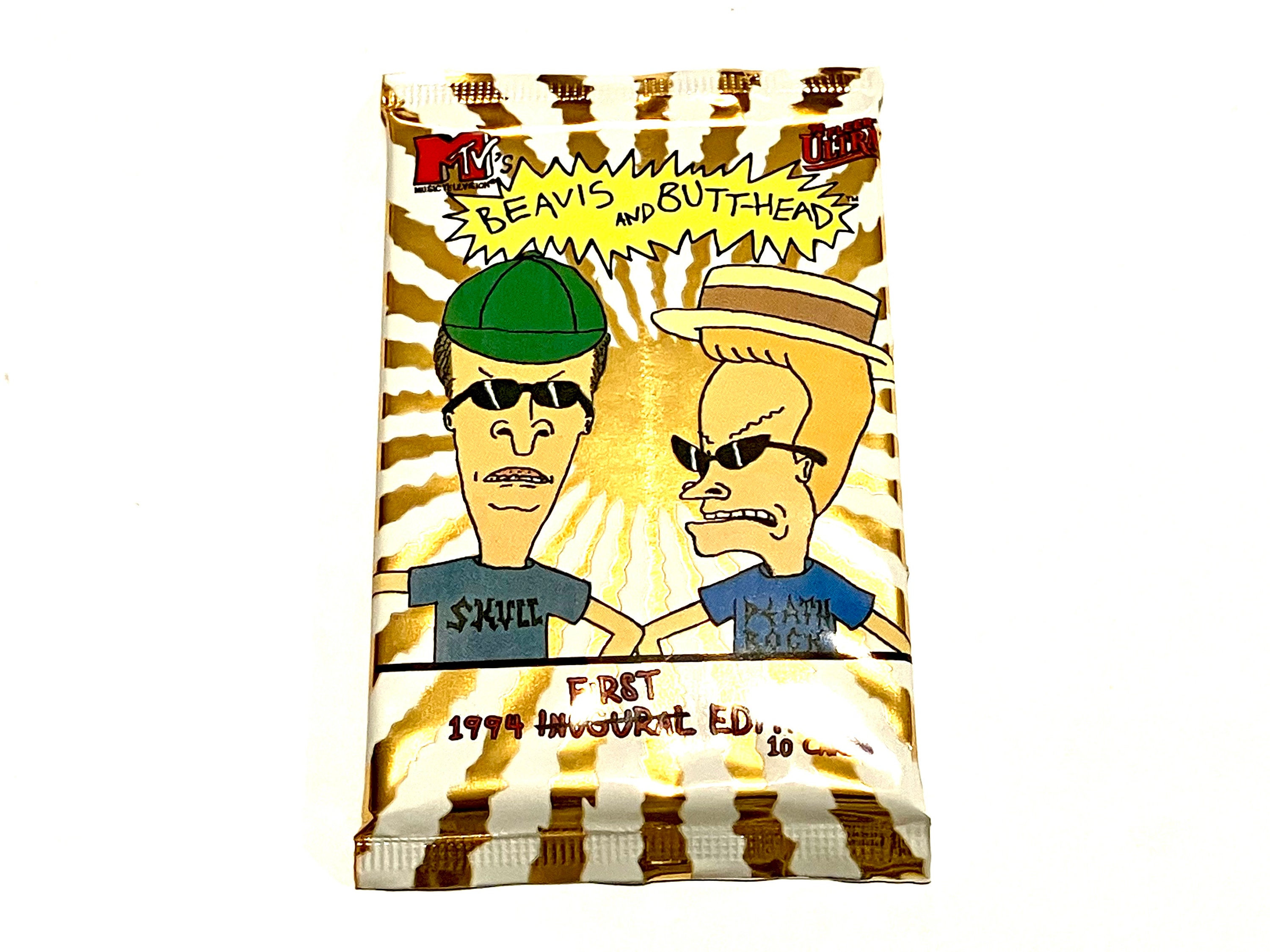 Vintage Beavis & Butthead Pack of Cards Funny Cartoon TV Show Cards ...