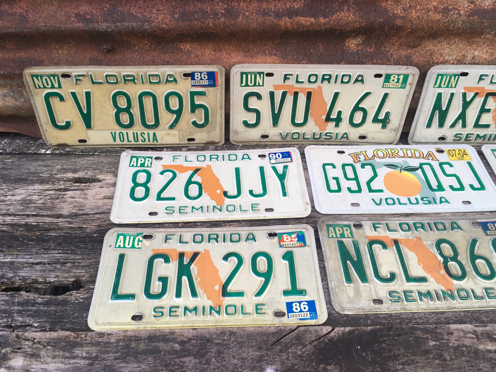 Choice Florida License Plate Volusia Seminole Orange Etsy