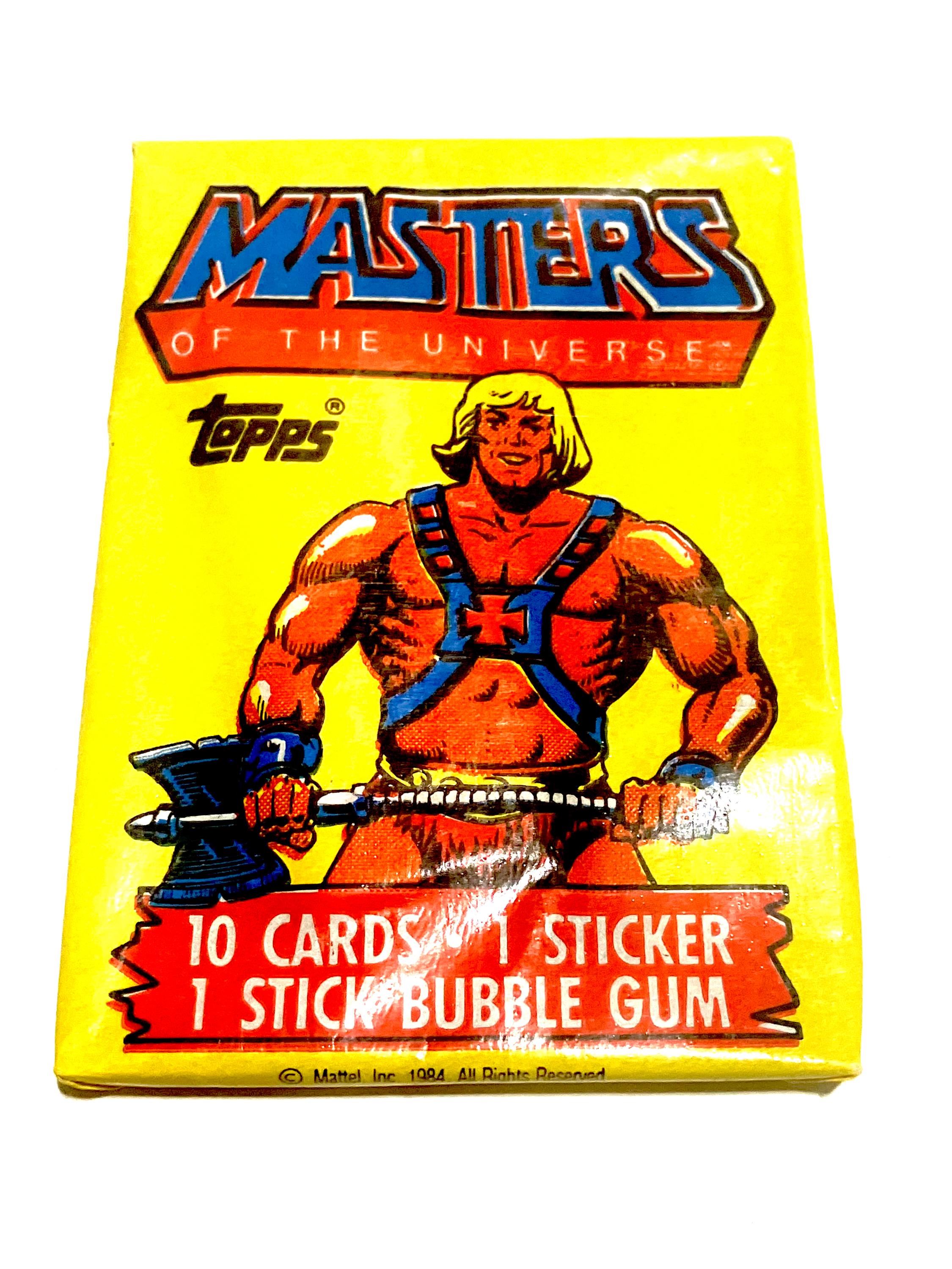 Vintage He-man Masters of the Universe Trading Cards Topps Wax