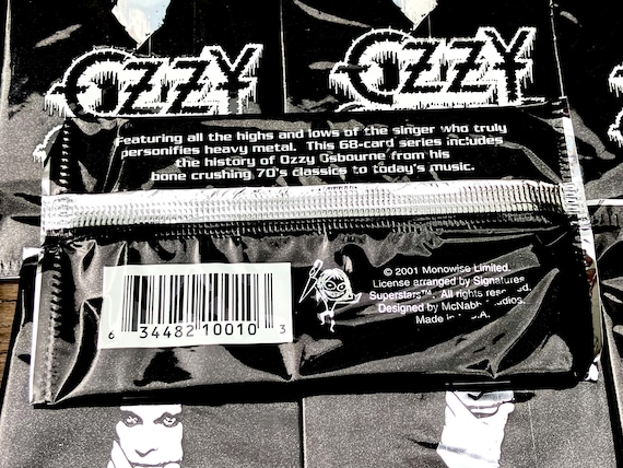 Vintage 2001 Ozzy Osbourne Trading Cards - Unopened Pack - Etsy