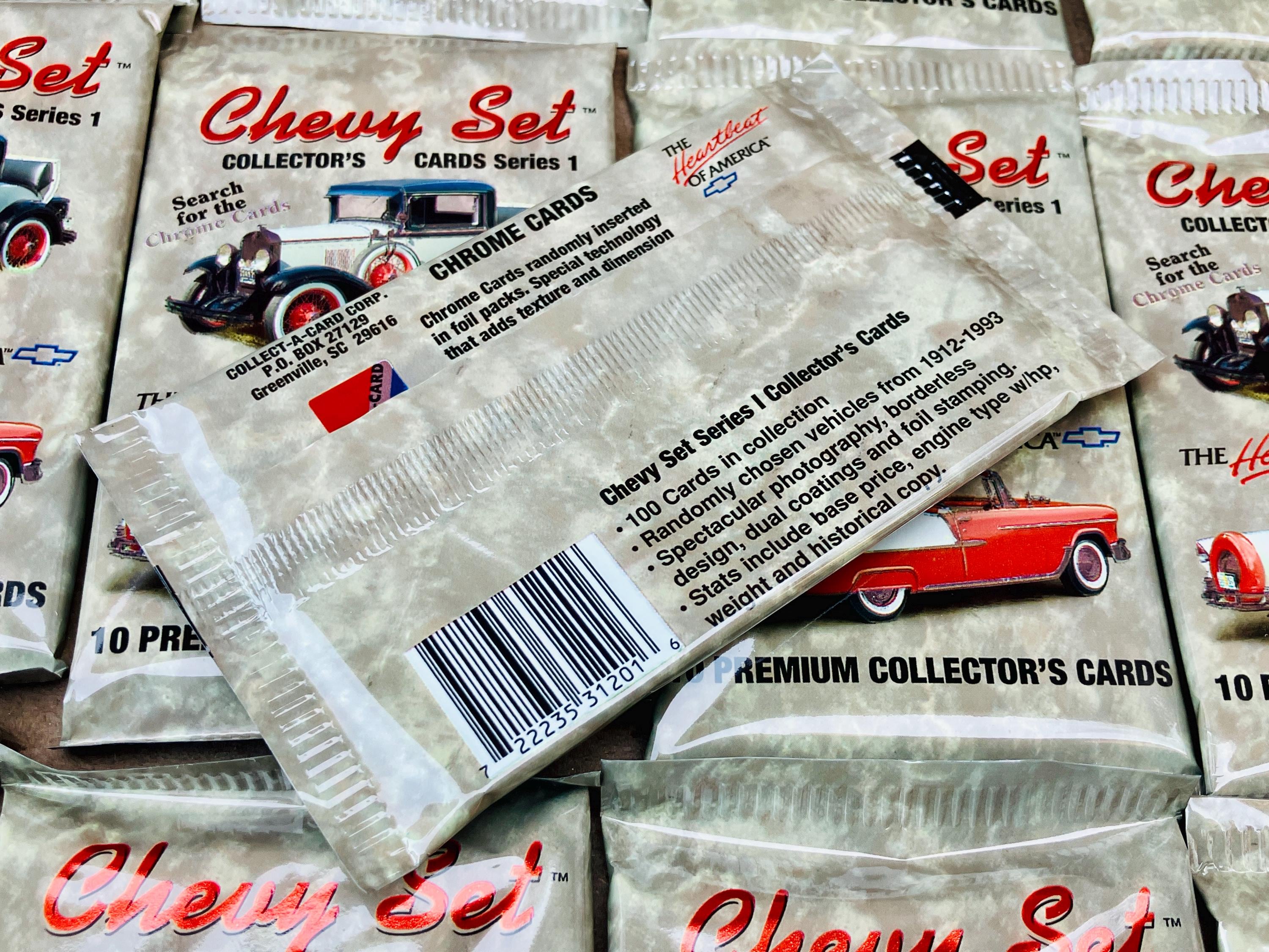 Vintage Chevrolet Collector Cards Old Chevy Automobiles Pack of Trading ...