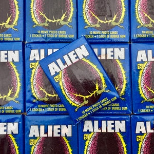 Vintage Alien Movie Cards Topps Wax Pack Of Cards 1979 Unopened 1970s Horror Movie Alien UFO Extra Terestrial 1 Pack of Cards