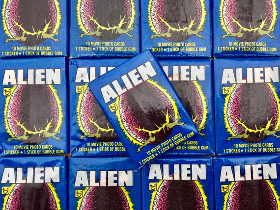 Vintage Alien Movie Cards Topps Wax Pack of Cards 1979 Unopened