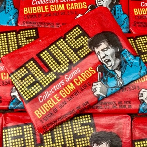 Vintage Elvis Presley Trading Cards Pack of Trading Cards 1978 Donruss 1970s 1980s Elvis the King of Rock n Roll Music