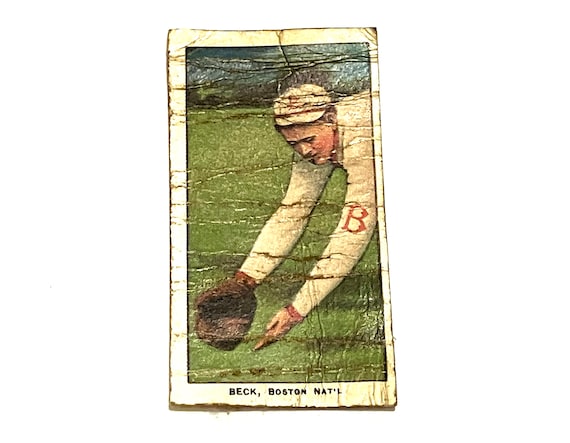 Vintage Baseball Card Fred Beck Boston T206 Piedmont Tobacco Card 