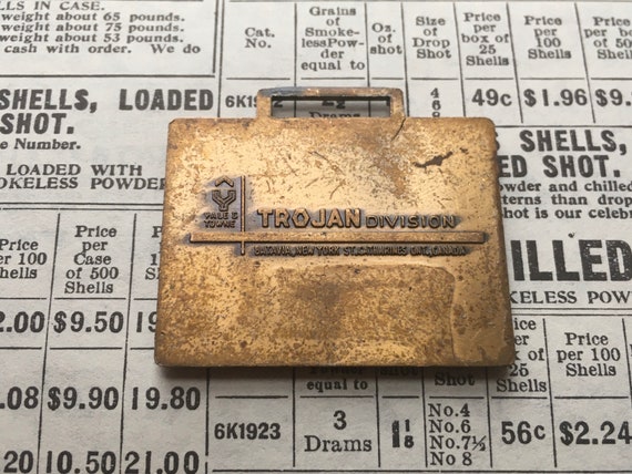 Trojan Metal Watch Fob Dump Truck Tractor Bulldozer Crane Etsy