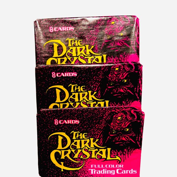 Vintage The Dark Crystal Movie Trading Cards Jim Henson Unopened Pack of Cards 1982 Donruss Collectible TV Show 1980s
