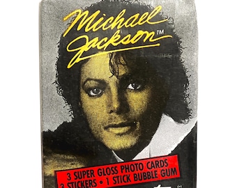 Vintage Michael Jackson Trading Cards Packs Topps 1984 Unopened