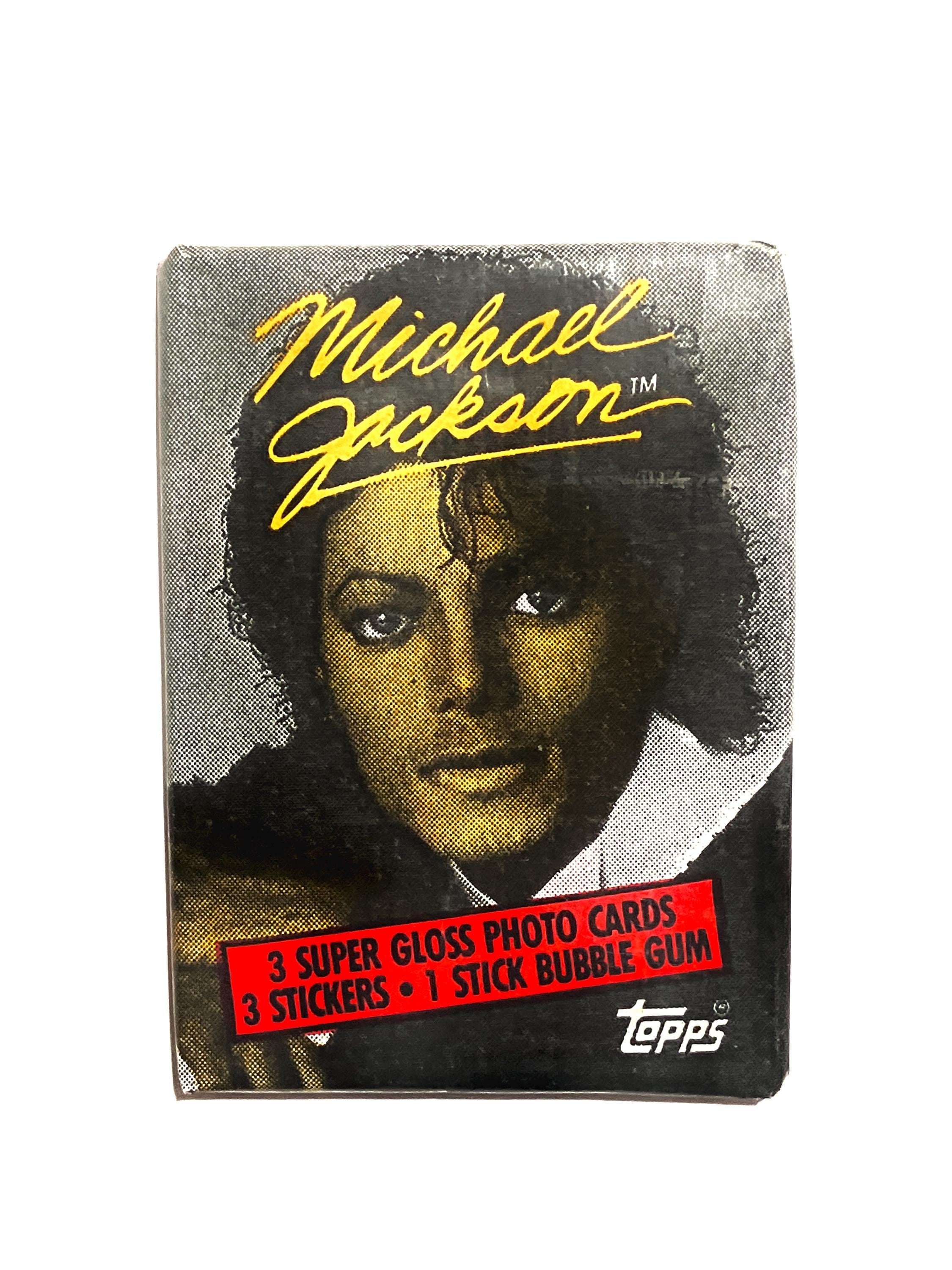 Vintage Michael Jackson Trading Cards Packs Topps 1984 Unopened