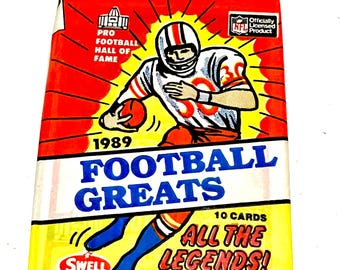 Original Vintage Football Cards 1989 Swell Football All Time