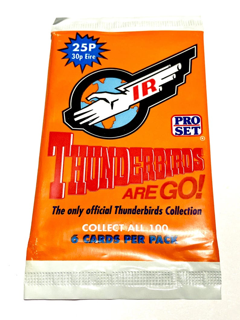 Thunderbirds Are Go Pack of Trading Cards Pro Set Factory Sealed Space Show Trading Card 1 Pack