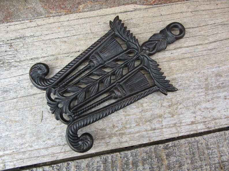 REDUCED Vintage Cast Iron Metal Trivet 1990s Era Trivet Etsy
