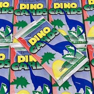 Vintage Dinosaur Cards Pack of Cards Dino Cards Vintage Cards 1988 Unopened Pack Cards 1993