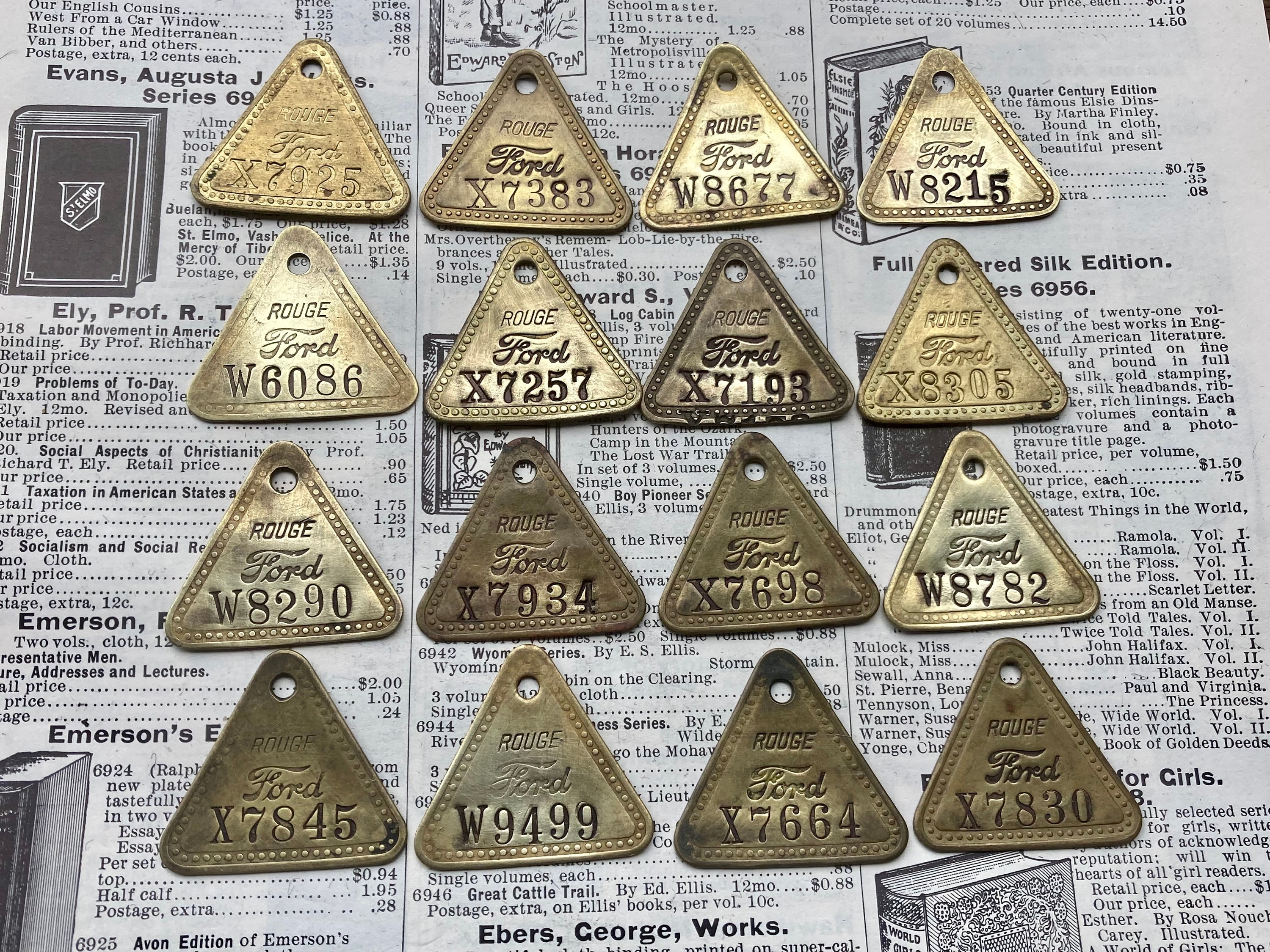 Choice of Vintage Ford Tag Ford Motor Company Rouge Plant Car