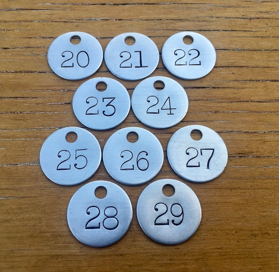 Choice Of Tag Number 20 21 22 23 24 25 26 27 28 29 | Etsy