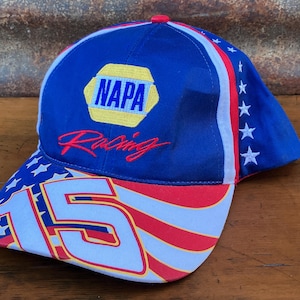 Authentic Vintage Hat Napa Racing #15 Flag Hat Advertising Cap Fashion Men’s Hat Adjustable Strap Back Hat Y2K