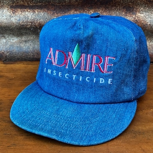 Authentic Vintage Admire Insects Hat Farming Gardening  Advertising Cap 1990s Fashion Men’s Hat Adjustable Snap Back Trucker Hat