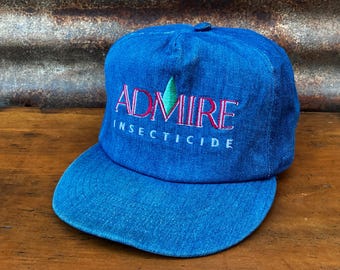 Authentic Vintage Admire Insects Hat Farming Gardening  Advertising Cap 1990s Fashion Men’s Hat Adjustable Snap Back Trucker Hat